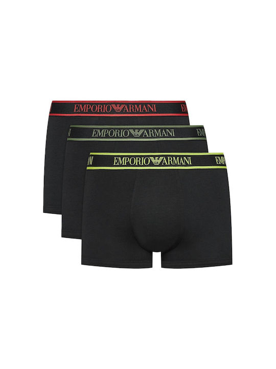 Armani Jeans Μποξεράκια 3Pack Black Armani Jeans Μποξεράκια 3Pack Black