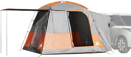 vidaXL Car Camping Tent Gray for 4 People 314x314x240cm