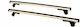 Hermes Aluminum Car Roof Bars for Citroen C1 3D 2005-2014 Set with Roof Rack Legs Silver