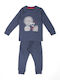 Biorganic Детска пижама Зимна Dark Blue