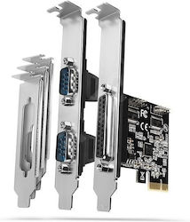 Axagon Κάρτα PCIe σε θύρα RS232 DB9 Serial