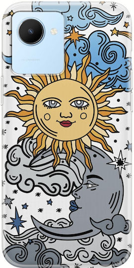 Sun Moon Stars Realme Narzo 50i Prime Clear Tpu Διάφανη Σιλικόνη