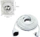 Star Extension Cable Cord 15m White