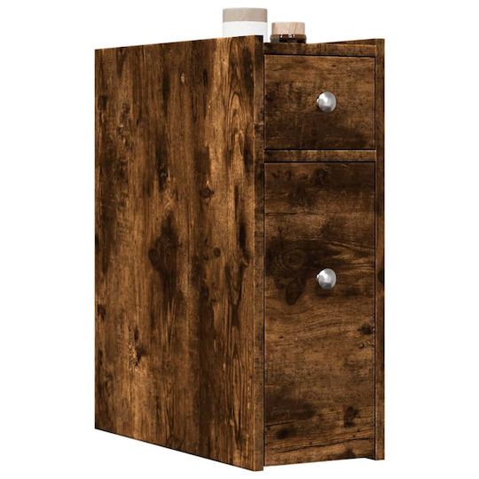 vidaXL Badezimmerschrank B21.5xT50xH60cm Eiche