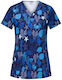 bwell Women's Light Blue Medical Blouse