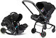 Doona X Car Seat & Stroller Καρότσι 2 σε 1 Kατάλληλο για Nεογέννητο Nitro Black 8.3kg