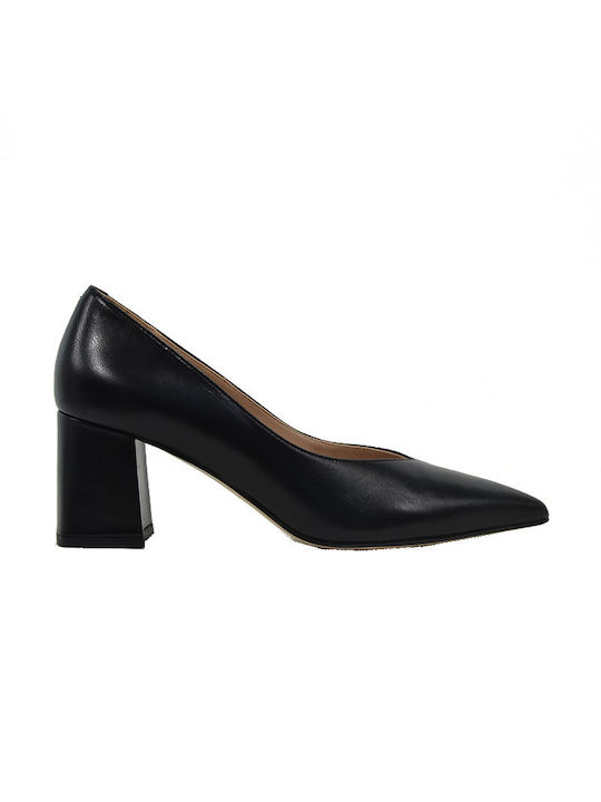 Fardoulis Leather Black Heels