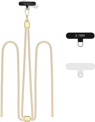 Tech-Protect C2s Nackenriemen für Handys Beige/Gold