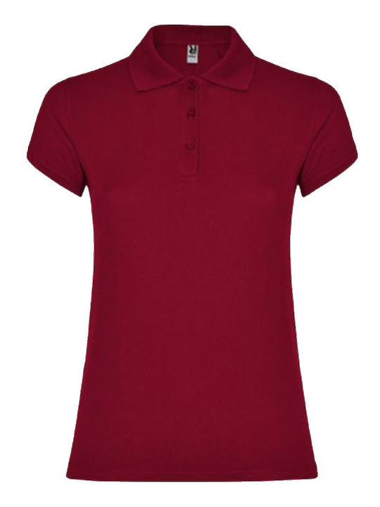 Roly Star Γυναικεία Polo Μπλούζα Κοντομάνικη Wine