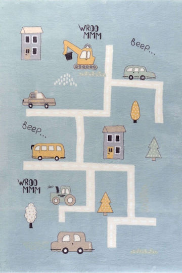 Tzikas Carpets 342-30 Kids Rug Albastru 160x230cm