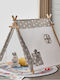 Herokids Детски шатър Индийски House Сив