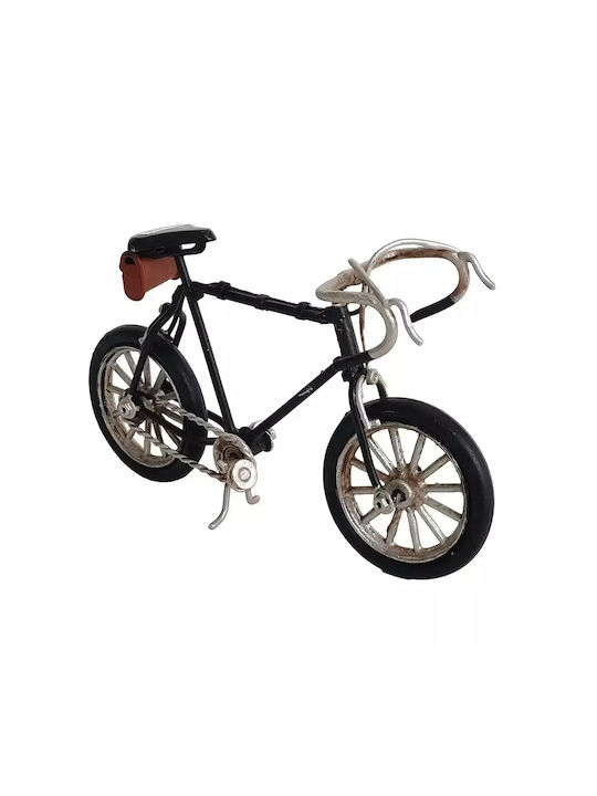 Miniatură bicicletă metalică neagră 15cm