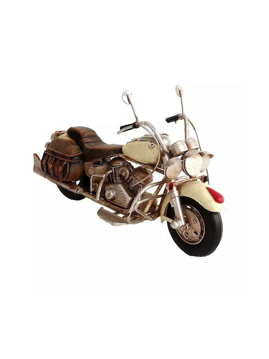 White Decorative Motorcycle 18.5cm