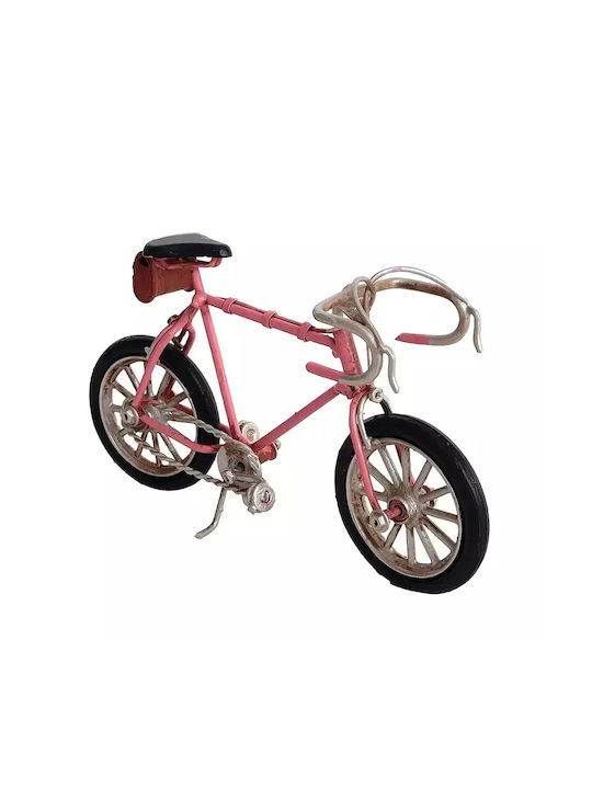 Pink Metal Bicycle Miniature 15cm