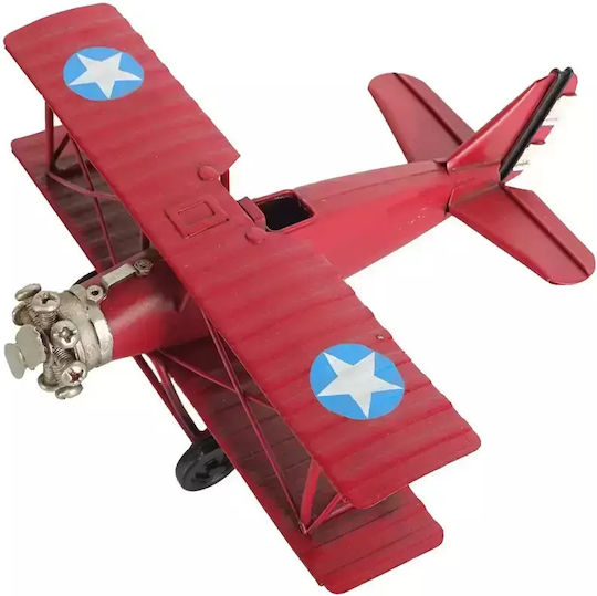 Avion Metalic Roșu 16cm