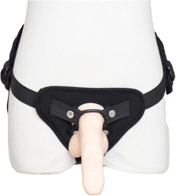 Naughty Toys Gurtzeug mit Dildo in Schwarz Farbe