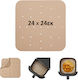 Izzy Non-stick Baking Papers for Air Fryer 24x24cm 50 Pieces