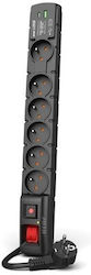 Acar Power Strip Safety 6 Sockets with Cable 1.5m