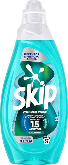 Skip Wonder Wash Ultra Refresh Liquid Laundry Detergent 1.48lt (37 Measuring Cups)