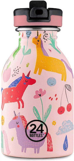 24bottles Kids Urban Bottle Ανοξείδωτο Μπουκάλι 0.25lt Magic Friends