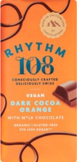 Rhythm 108 Organic Vegan Dark Chocolate & Orange 100g 16572
