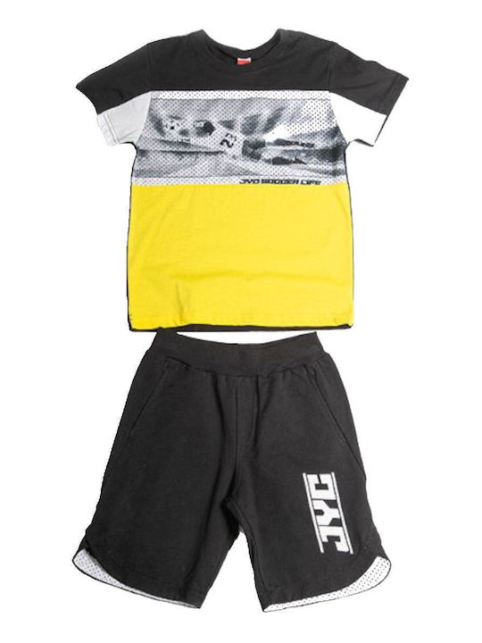 Joyce Kids' Set with Shorts Summer 2pcs Yellow ...