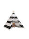 Herokids Cort pentru Copii Indian Stripes Negru pentru 10+ ani