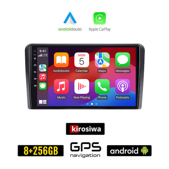 Kirosiwa Ηχοσύστημα Αυτοκινήτου για Ford Tourneo Courier 2014 (Bluetooth/USB/AUX/WiFi/GPS/Apple-Carplay/Android-Auto) με Οθόνη Αφής 9"