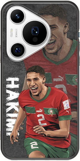 Football Stars Achraf Hakimi Morocco Huawei Pura 70 Pro Black Tpu Μαύρη Σιλικόνη