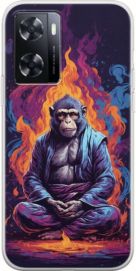 Meditation Tiere Affe Oneplus Nord N20 SE Flexibles TPU Transparentes Silikon