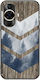 Chevron Wood Huawei Nova 12s Black Tpu Μαύρη Σιλικόνη