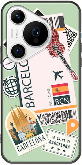 Ticket To Barcelona Huawei Pura 70 Pro Schwarzes TPU Schwarzes Silikon