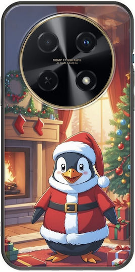 Xmas Animals Penguin Huawei Nova 12i Black Tpu Μαύρη Σιλικόνη