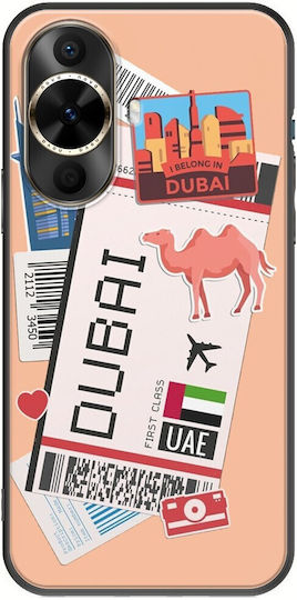 Ticket To Dubai Huawei Nova 12s Schwarzes TPU Schwarzes Silikon