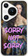 Vintage Lady Sorry Not Sorry Huawei Pura 70 Pro Flexible Tpu Διάφανη Σιλικόνη
