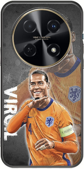 Euro 2024 Virgil Van Dijk Huawei Nova 12i Black TPU Black Silicone