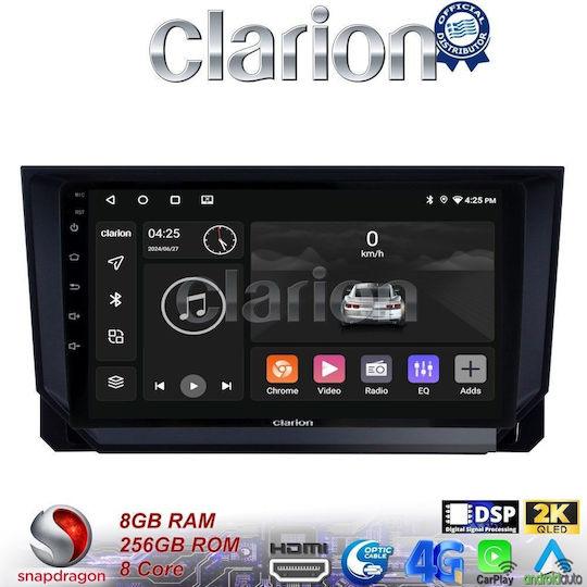 Clarion Sistem Audio Auto pentru Seat Ibiza / Arona 2018> (Bluetooth/USB/WiFi/GPS/Apple-Carplay/Android-Auto) cu Ecran Tactil 9"