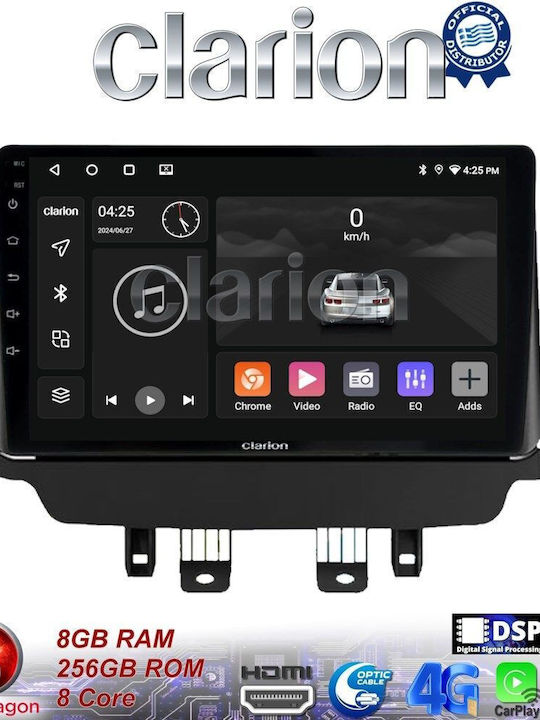 Clarion Ηχοσύστημα Αυτοκινήτου για Mazda CX-3 2014-2021 (Bluetooth/USB/WiFi/GPS/Apple-Carplay/Android-Auto) με Οθόνη Αφής 9"