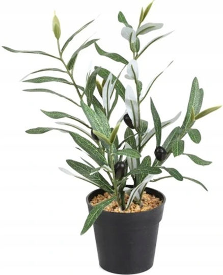 Plantă Artificială în Ghiveci Mic Olive 35cm
