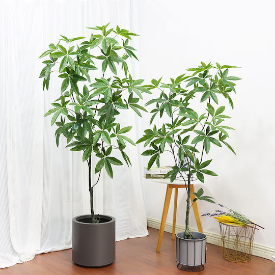 Plantă Artificială în Ghiveci Pachira Green 120cm