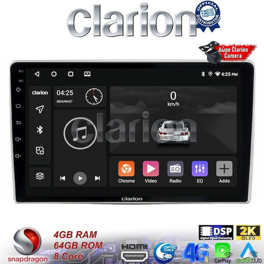 Clarion Ηχοσύστημα Αυτοκινήτου για Alfa Romeo Mito 2008> (Bluetooth/USB/WiFi/GPS/Apple-Carplay/Android-Auto) με Οθόνη Αφής 9"