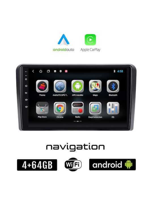 Booma Ηχοσύστημα Αυτοκινήτου για Ford Tourneo Courier 2014 (Bluetooth/USB/WiFi/GPS/Apple-Carplay/Android-Auto) με Οθόνη Αφής 9"
