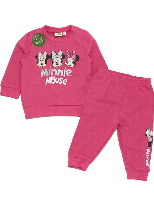 Kinder Sweatpants Set - Jogginganzug Fuchsia 2Stück Minnie Mouse