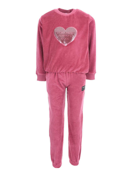 Kinder Sweatpants Set - Jogginganzug Pink 2Stück