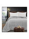 Beauty Home Κουβερτοπάπλωμα Υπέρδιπλο 220x240εκ. Γκρί