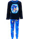 Superheroes Kinder Schlafanzug Winterlich Fleece Blue Let's Go