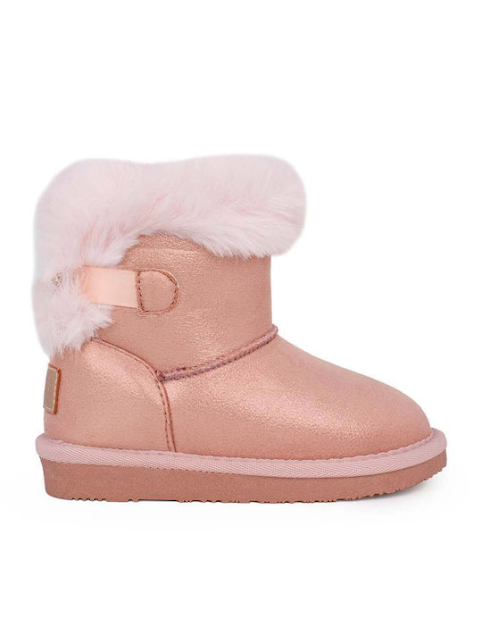 Conguitos Kids PU Leather Boots Pink