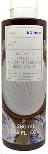 Korres Gel de Duș Revitalizant cu Iaurt pentru Baie cu Bule 250ml