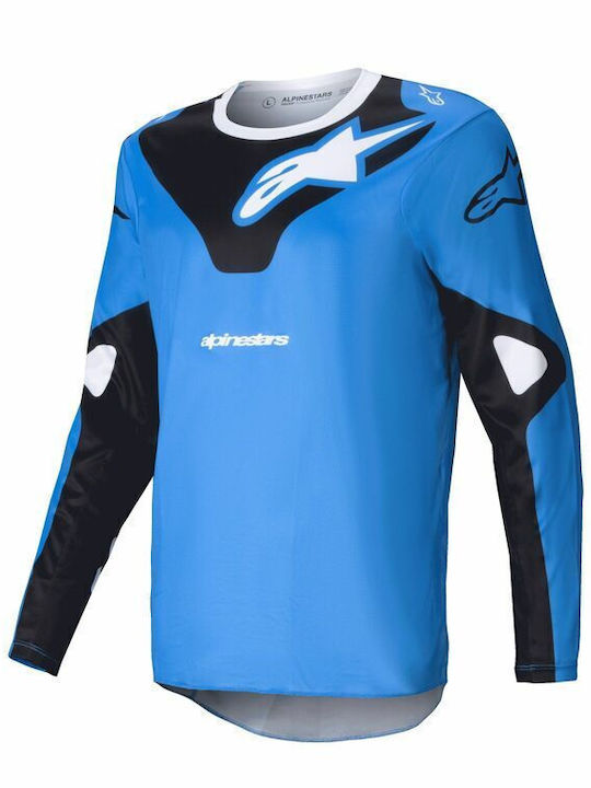 Alpinestars Pentru bărbați Tricou Motocross Mânecă lungă Albastru Culoare