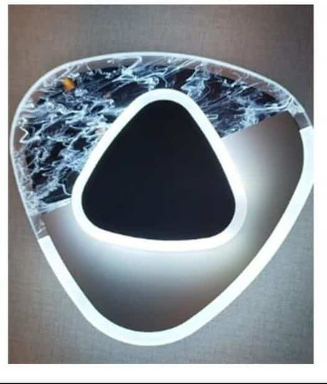 Modern Lamp Wall with Integrated LED 22x22x4.5cm